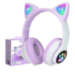 هدست بلوتوثی فانتزی Cat STN-28 آیا تصویر هدفون بلوتوثی با طرح گربه و چراغ‌های LED جلب توجه شما را جلب کرده است.