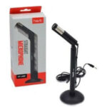 میکروفونهای رومیزی هویت مدل HV-M80 وزن سبک 108 گرم و رابط جک 3.5 میلیمتری آن، مناسب برای تولید محتوا، گیمینگ، و ... می باشد.