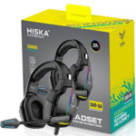 هدست گیمینگ(مخصوص بازی) هیسکا سیم دار مدل Hiska GHR-04 تجربهای منحصر به فرد از دنیای گیمینگ
