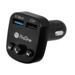 ProOne PFT92، پخش کننده اف ام بلوتوثی خودرو، ترکیبی منحصر به فرد از امکانات پیشرفته  و کاربردی را برای رانندگی شما به ارمغان میآورد. این دستگاه به عنوان یک پخش کننده اف ام عمل میکند و همچنین شارژر فندکی جهت شارژ گوشی یا تبلت شما میباشد.