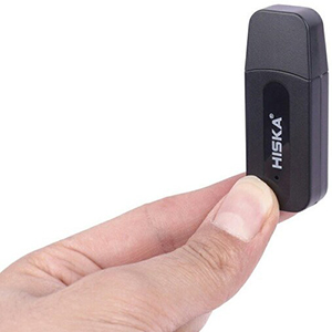گیرنده دانگل (بلوتوث ماشین) هیسکا Hiska Car USB HR31 تبدیل خودرو به فضای موسیقی بی‌سیم