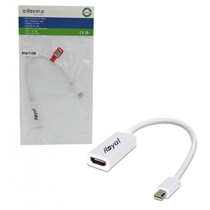 رید و قیمت تبدیل mini display به hdmi مارک Royal تبدیل Mini DisplayPort به HDMI مارک رویال ابزاری کارآمد برای ارتقاء تجربه رسانه‌ای خانگی شماست. با این تبدیل، محتوای ویدیویی با کیفیت بالا را به سرعت از لپ‌تاپ یا رایانه لوحی خود به تلویزیون یا دستگاه‌های دارای HDMI منتقل کنید. BaziAcc.ir