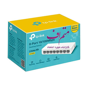 یک انتخاب هوشمندانه برای ادارات کوچک... شبکه‌های خانگی، و گروه‌های کاربری است. با 8 پورت RJ45 سرعت 10/100Mbps... این سوئیچ با تکنولوژی خودکار MDI/MDIX انواع کابل‌های شبکه را پشتیبانی می‌کند BaziAcc.ir