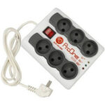 دلایل خرید: محافظ-برق-6-خانه-1٫5-متری-PROONE-PPS610-3.jpg قابلیت کنترل ولتاژ از 110 تا 250 ولت توان خروجی 2500 وات دکمه خاموش و روشن قابل دسترس 6 ورودی دوشاخه برای اتصال بیشتر چراغهای LED نشانگر وضعیت اتصال گارانتی 12 ماهه کاوان کالا BaziAcc.ir