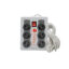 دلایل خرید: محافظ-برق-6-خانه-1٫5-متری-PROONE-PPS610-3.jpg قابلیت کنترل ولتاژ از 110 تا 250 ولت توان خروجی 2500 وات دکمه خاموش و روشن قابل دسترس 6 ورودی دوشاخه برای اتصال بیشتر چراغ‌های LED نشانگر وضعیت اتصال گارانتی 12 ماهه کاوان کالا BaziAcc.ir