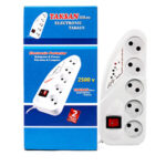 خرید و قیمت محافظ برق صوتی تصویری ۵ خانه تکسان ۳ متری کلید دار مدل ۱۱۰ ویژگیهای منحصر به فرد: توان محافظتی بالا: با توان محافظتی 110 ولت و ظرفیت جریان 10 آمپر، TS-110 اطمینان از ایمنی و کارایی دستگاههای شما را فراهم میکند. BaziAcc.ir