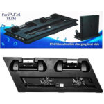 با پایه نگهدارنده و خنککننده PS4 Slim مدل Ultrathin Charging Heat Sink تجربهی بازی شما به یک سطح جدید ارتقاء مییابد. از خنککننده گرفته تا شارژ دستهها این پایه همه چیز را در یک بسته کوچک و کارآمد فراهم میکند. BaziAcc.ir