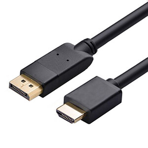 خرید و قیمت کابل تبدیل DISPLAY PORT به HDMI رویال طول 1.8 متر BaziAcc.ir