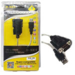 این کابل با یک پورت نر DB-۹ RS-۲۳۲ برای اتصال به دستگاه‌های سریال و یک پورت USB 2.0 استاندارد برای اتصال به پورت USB کامپیوتر یا لپ‌تاپ ارائه شده است. BaziAcc.ir