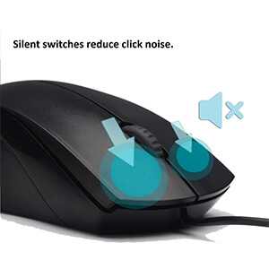 قیمت و خرید ماوس رپو مدل N1600 Silent ترکیبی از راحتی و کارایی قابلیت بی‌صدا بودن کلیدها (Silent) از ویژگی‌های جذاب این ماوس است که در محیط‌هایی که به آرامش نیاز دارید، بسیار مفید است. BaziAcc.ir