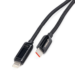 کابل تبدیل USB-C (تایپ سی) به لایتنینگ (آیفون )هیسکا مدل LX-14ci شارژ سریع و انتقال دیتا با استحکام و زیبایی کابل Type C به Lightning هیسکا با طراحی منحصر به فرد خود، تجربهٔ شارژ و انتقال دیتا را به یک سطح جدید می‌برد. این کابل از هشت رشته کابل مسی نازک تقویت شده تشکیل شده و د‌ر‌هم تنیده، برای اطمینان از بهترین عملکرد و مقاومت در برابر خوردگی و کشیدگی طراحی شده است. BaziAcc.ir