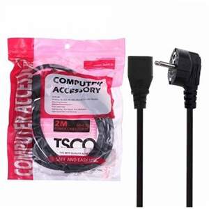 کابل برق 2 متری تسکو با قطر 0.75 یک انتخاب بی‌نظیر برای... نیازهای تغذیه کامپیوتر و دستگاه‌های الکتریکی است. BaziAcc.ir