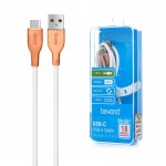 خرید و قیمت کابل تبدیل  USB-C به USB بیاند مدل BA-557 طول 1متر مقاومت بالا: رشته‌های مسی با روکش پارچه‌ای از الیاف نایلون پوشیده شده‌اند که مقاومت زیادی دارد. این ویژگی باعث می‌شود که کابل در برابر خم شدن، کشیده شدن و گره خوردن مقاوم باشد. BaziAcc.ir