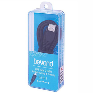 کابل تبدیل 2 متری USB به USB-C بیاند مدل BA-311 شارژ سریع و انتقال داده: با 4 مجموعه سیم مسی، کابل BA-311 همچنین امکان انتقال داده سریع را نیز فراهم می‌کند. حالا می‌توانید فایل‌ها را به سرعت و بدون مشکل منتقل کنید. BaziAcc.ir