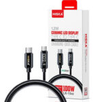 کابل تبدیل USB-C به USB-C هیسکا مدل LX-15CC طول 1 متر کیفیت و کارایی بی‌نظیر با ظهور شارژرهای وایرلس، کابل‌های شارژ همچنان جای خود را حفظ کرده‌اند. کابل تبدیل USB-C به USB-C هیسکا مدل LX-15CC یک نمونه برجسته از این دسته محصولات است. با توان 100 وات، این کابل به شما امکان شارژ دستگاه‌های مختلف را بدون محدودیت می‌دهد. نمایشگر دیجیتال روی کانکتور کابل نشانگری است از میزان توان خروجی. این ویژگی منحصر به فرد به شما کمک می‌کند تا همیشه در جریان باشید. baziAcc.ir