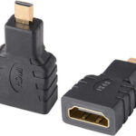 این فیش تبدیل دارای یک سر نری میکرو HDMI و یک سر ورودی مادگی HDMI است. کابل HDMI به بخش مادگی این فیش متصل میشود BaziAcc.ir