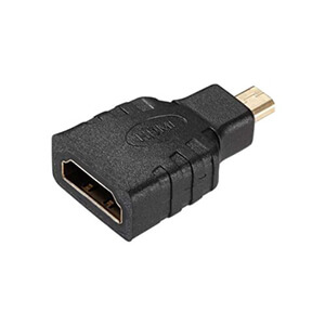 این فیش تبدیل دارای یک سر نری میکرو HDMI و یک سر ورودی مادگی HDMI است. کابل HDMI به بخش مادگی این فیش متصل می‌شود BaziAcc.ir