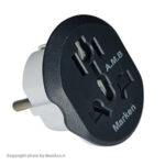 تبدیل دیواری 3 به 2 مارکن مدل A-M-B نوآوری بینظیری در فناوری پریزهای دیواری است. با قابلیت تبدیل پریزهای سه شاخه به دو شاخه BaziAcc.ir