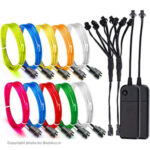 از جمله کاربردهای ویژه آن، تزئین لباس با امکان تنظیم حالتهای مختلف رقص نوری با استفاده از ریموت کنترلر است. BaziAcc.ir