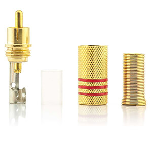 برای ساختن کابل AV و یا همان RCA، می‌توان از سوکت فلزی سونی استفاده نمود. این فیش بدلیل ساختار بدنه‌ی فلزی، به هنگام اتصال بدون نویز بوده و کیفیت تصویر و صدا بدون افت را بوجود می‌آورد. BaziAcc.ir